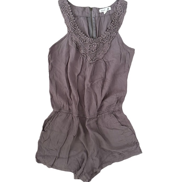 Anthropologie Mine Women’s Medium Rustic Bohemian Romper with Pockets - Picture 4 of 14